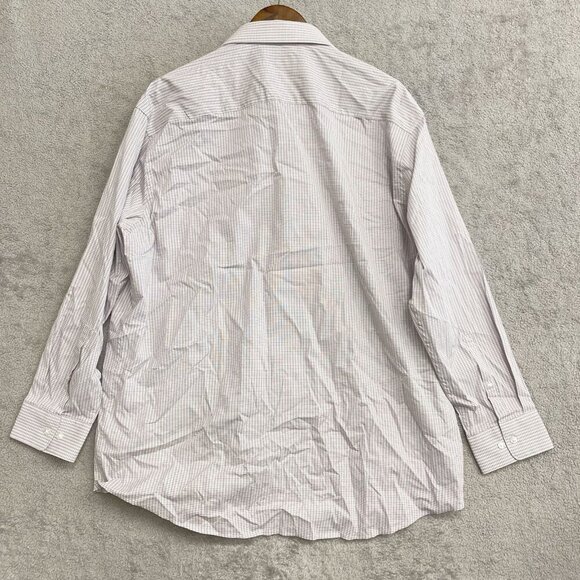 NEW Calvin Klein Men's XL Tech Active Stretch Dress Shirt Checkered Pattern - Picture 5 of 11